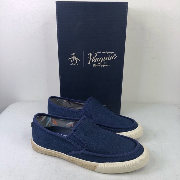 ORIGINAL Penguin Rodney Navy Slip On Loafers main image 6